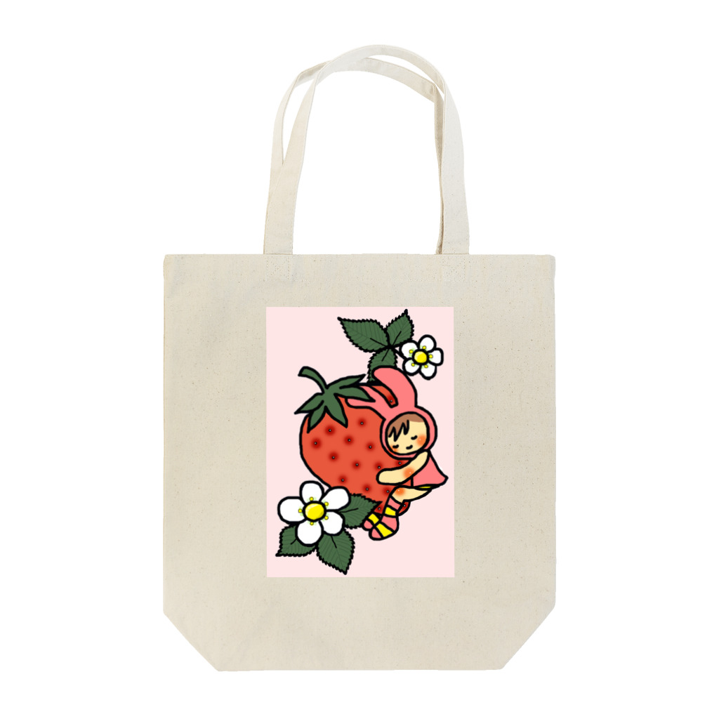 きゃらめる屋のstrawberry Tote Bag