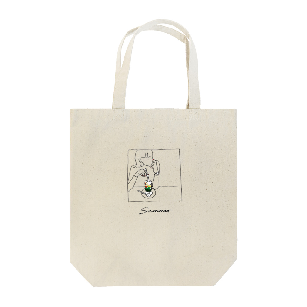 Cafe_au_laitのめろんそーだ Tote Bag