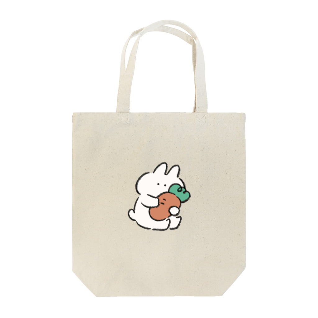 タヌキ シオリのうさぎときどきにんじん　カラー Tote Bag