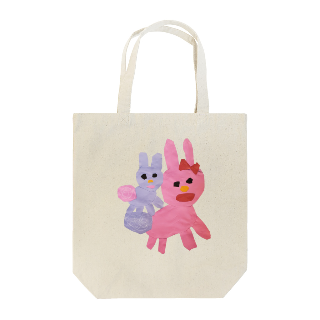 momosenbeiのうさぎのおやこ(５さい) Tote Bag