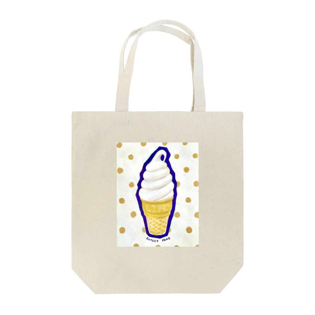 yukemuriのソフトクリーム（もっともかわいくてもっとも難しい食べ物） トートバッグ