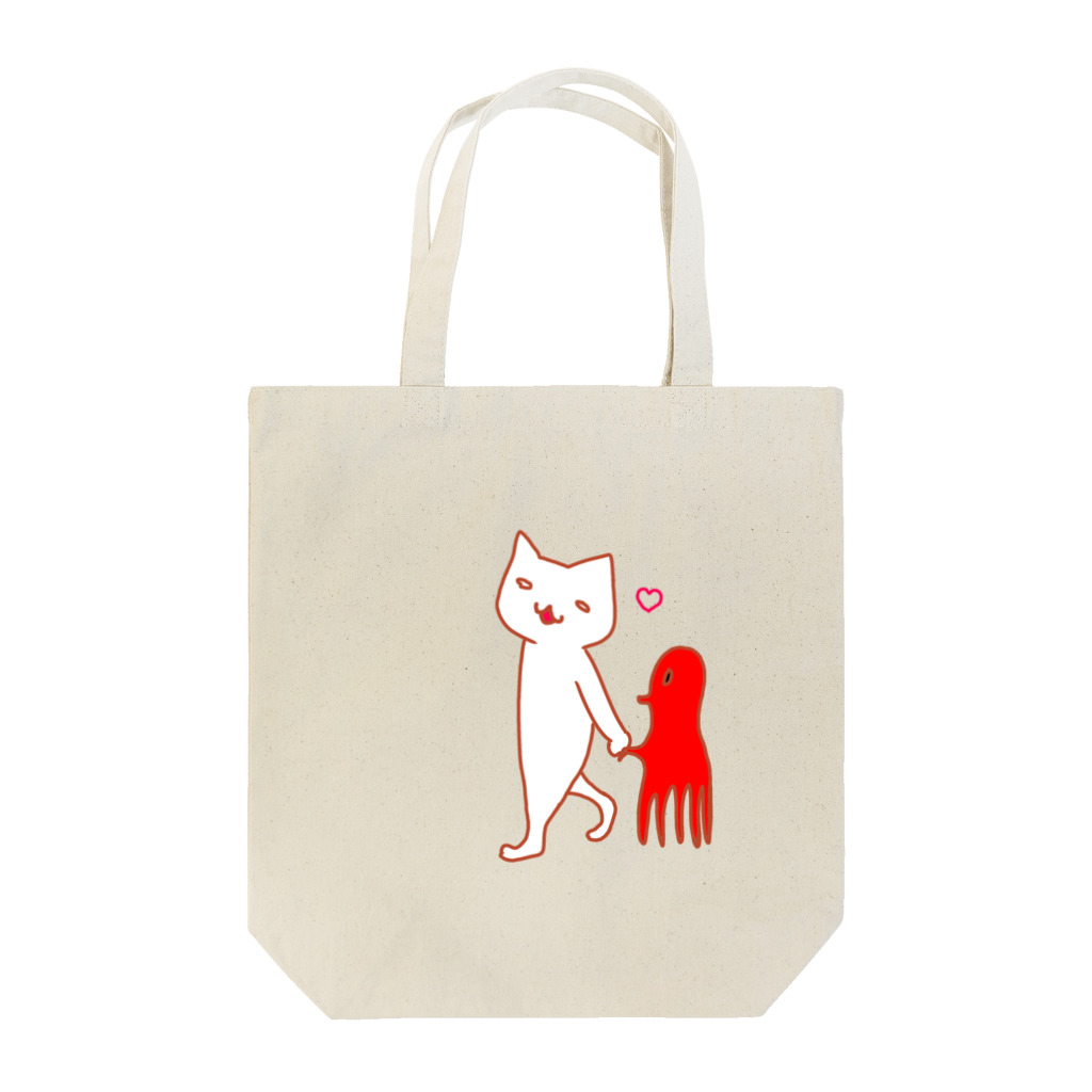 からすみインコ🦜のあいさつしろねこ(unique face) Tote Bag