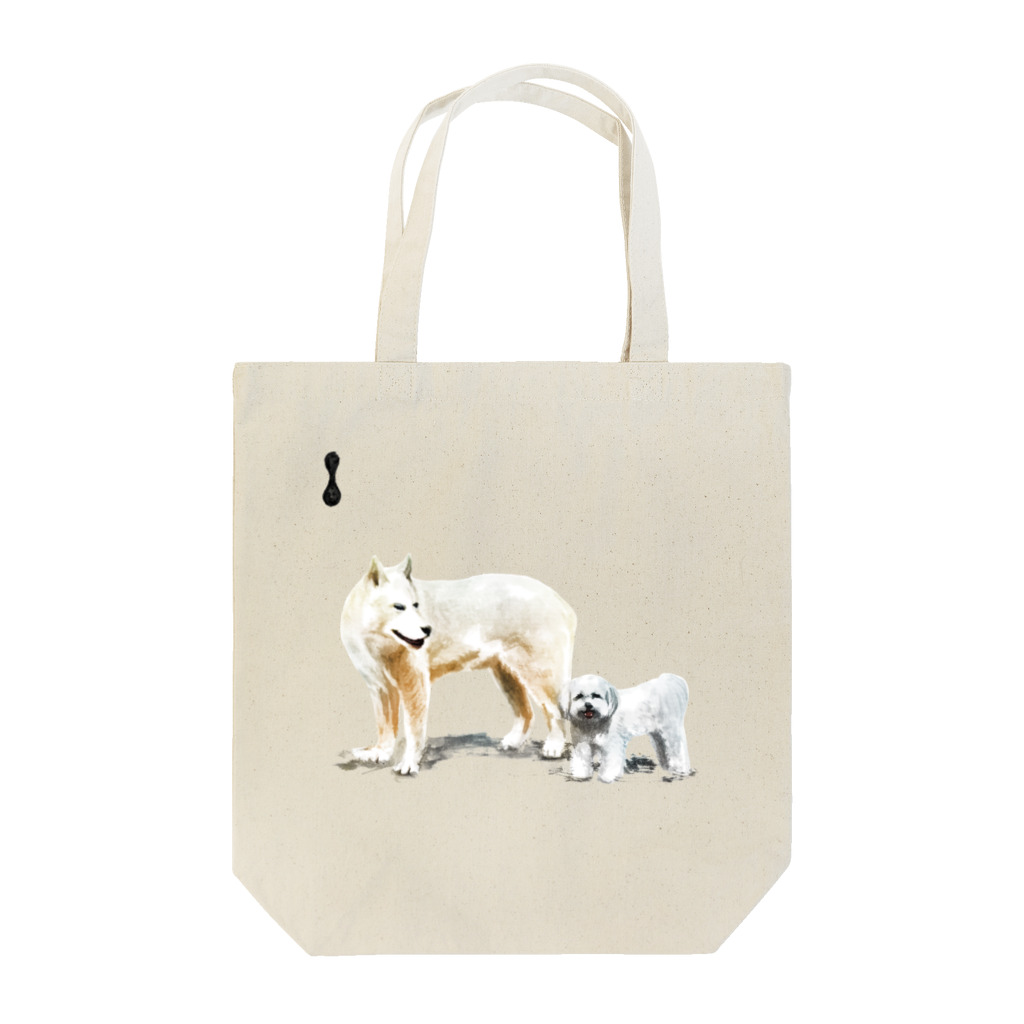 pupusyupoの墨絵の犬たち Tote Bag