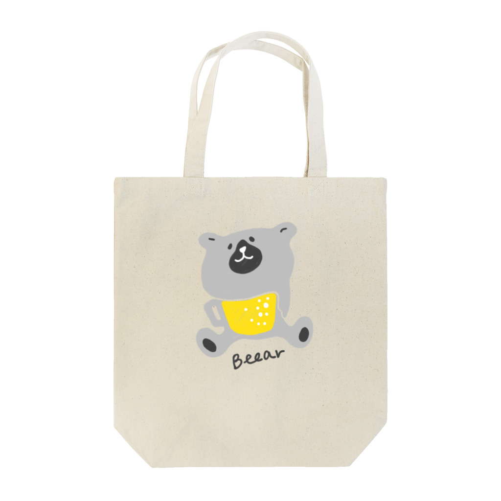 4kakeクリエイティブワーク SUZURI SHOPの手書きBEEAR Tote Bag