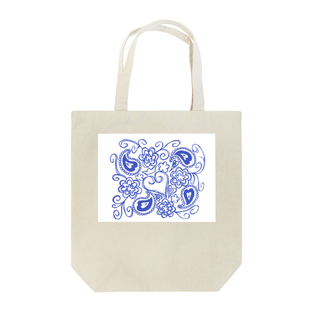 sette mare_bのはーとペイズリー Tote Bag