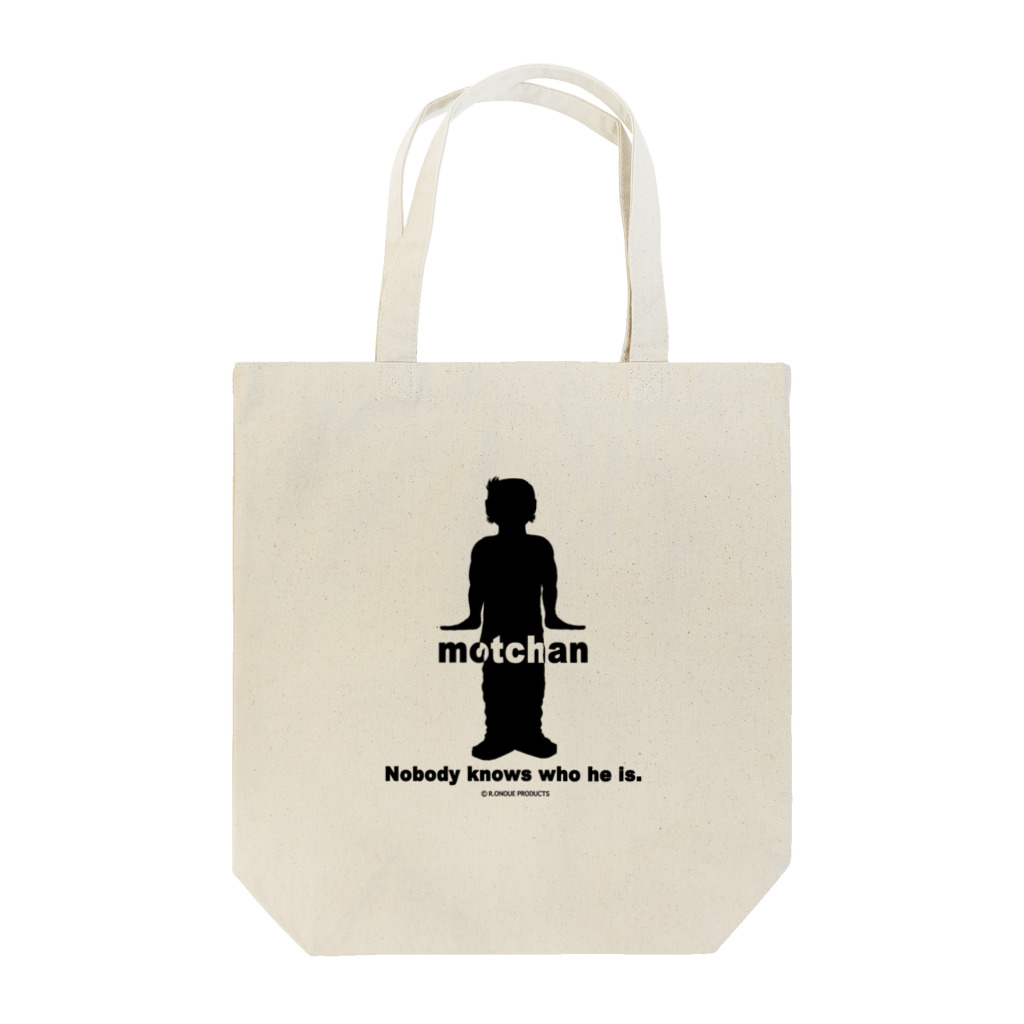 R.ONOUE PRODUCTSのモッちゃんシルエット　黒 Tote Bag