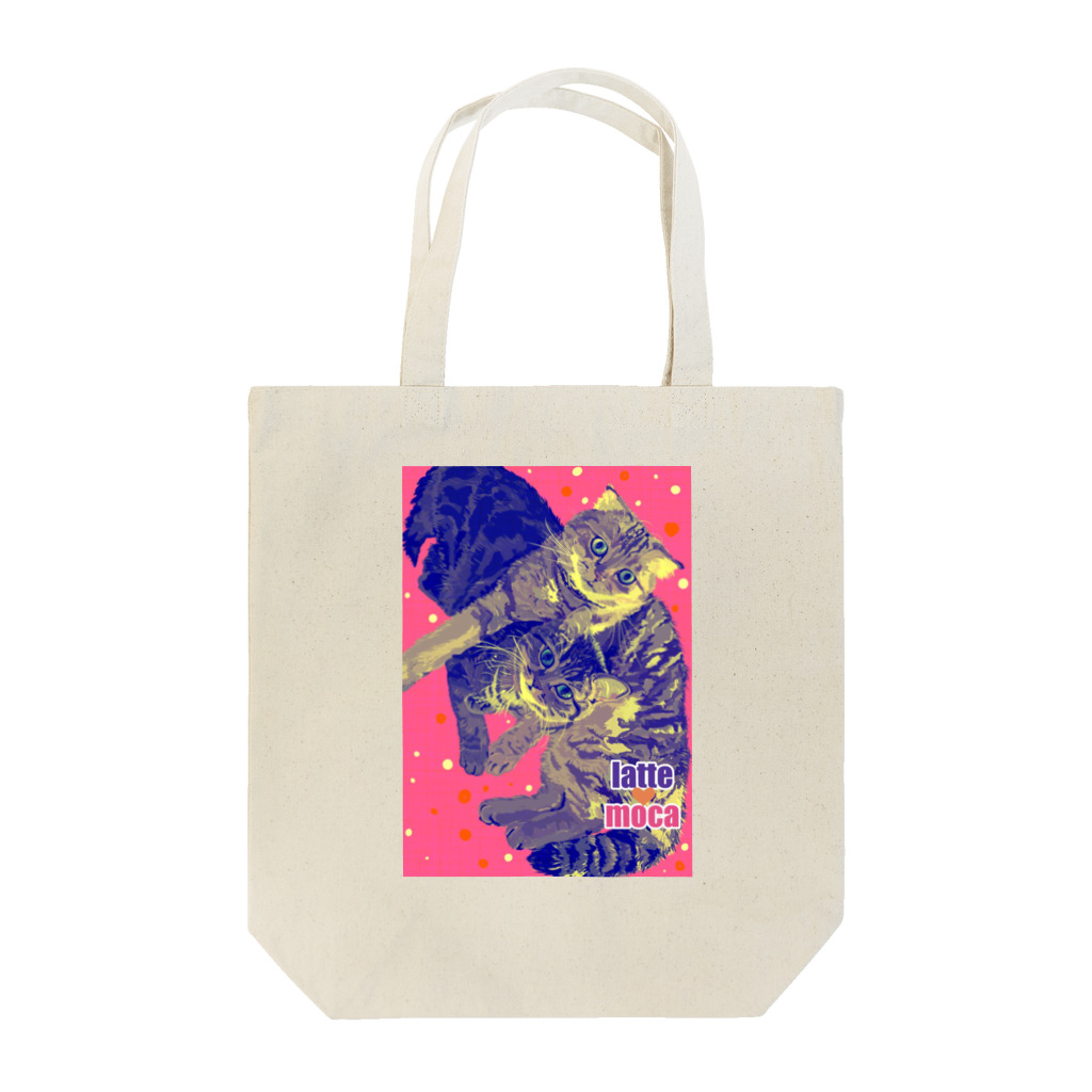 strtの猫のラテモカグッズ Tote Bag