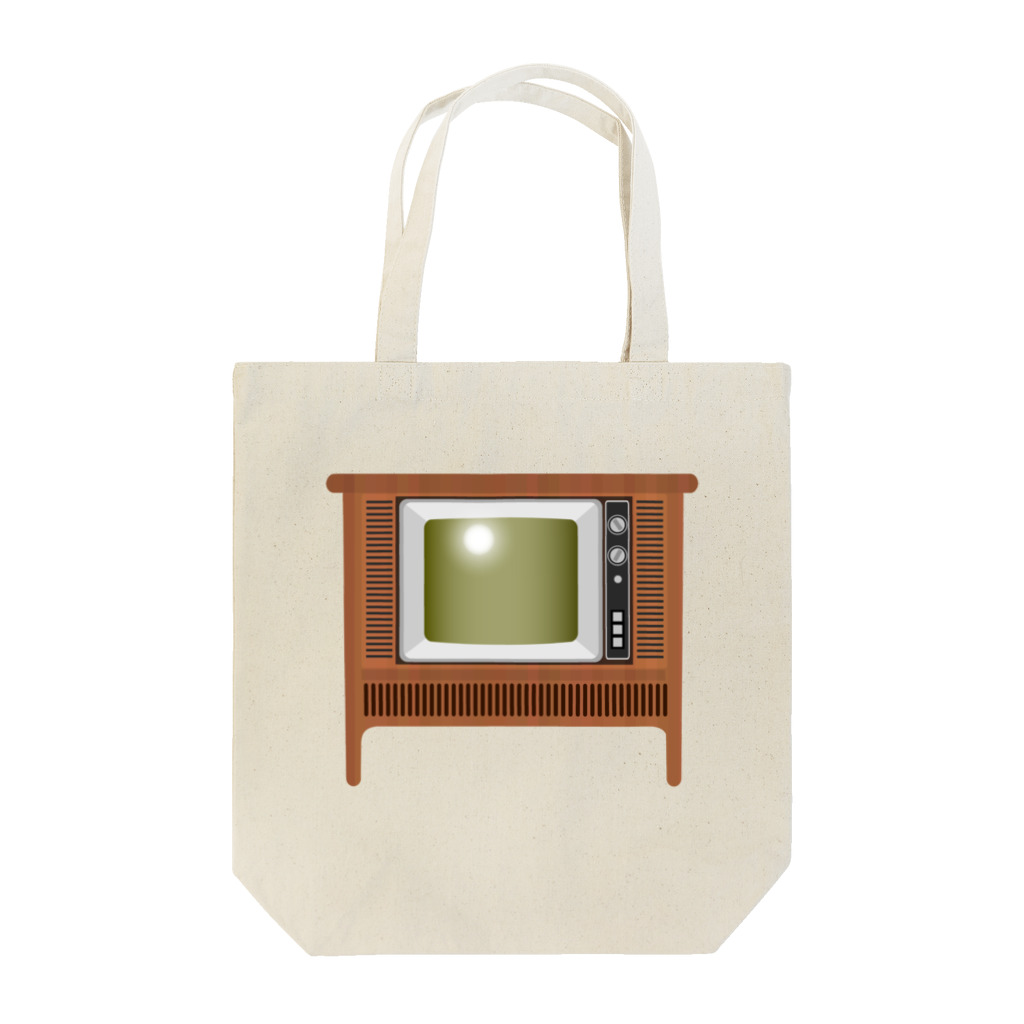 illust_designs_labのレトロな昭和のオーディオテレビのイラスト 脚付き  トートバッグ