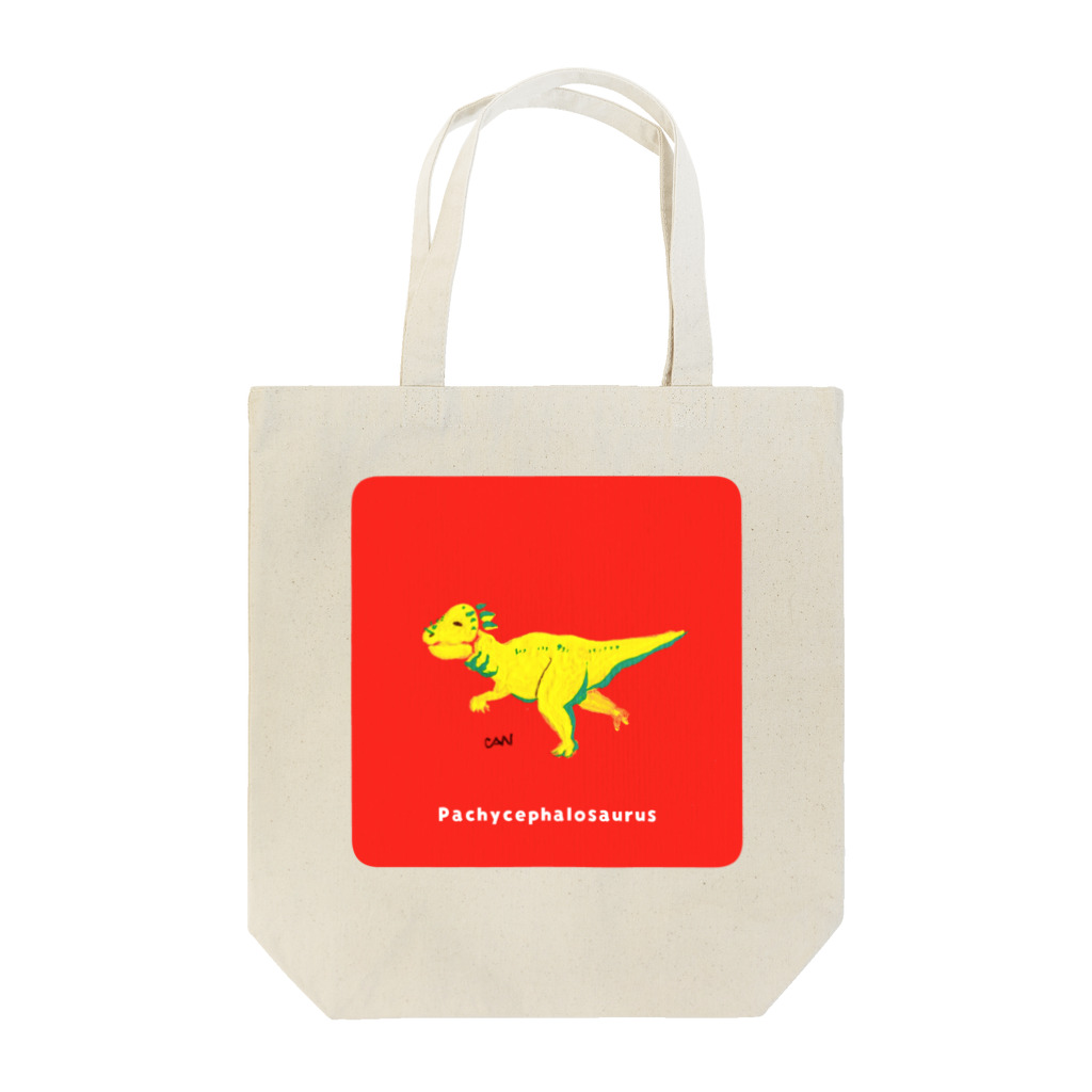 ちょっとマニアックな恐竜アートグッズ博物館の走るパッキー！ Tote Bag