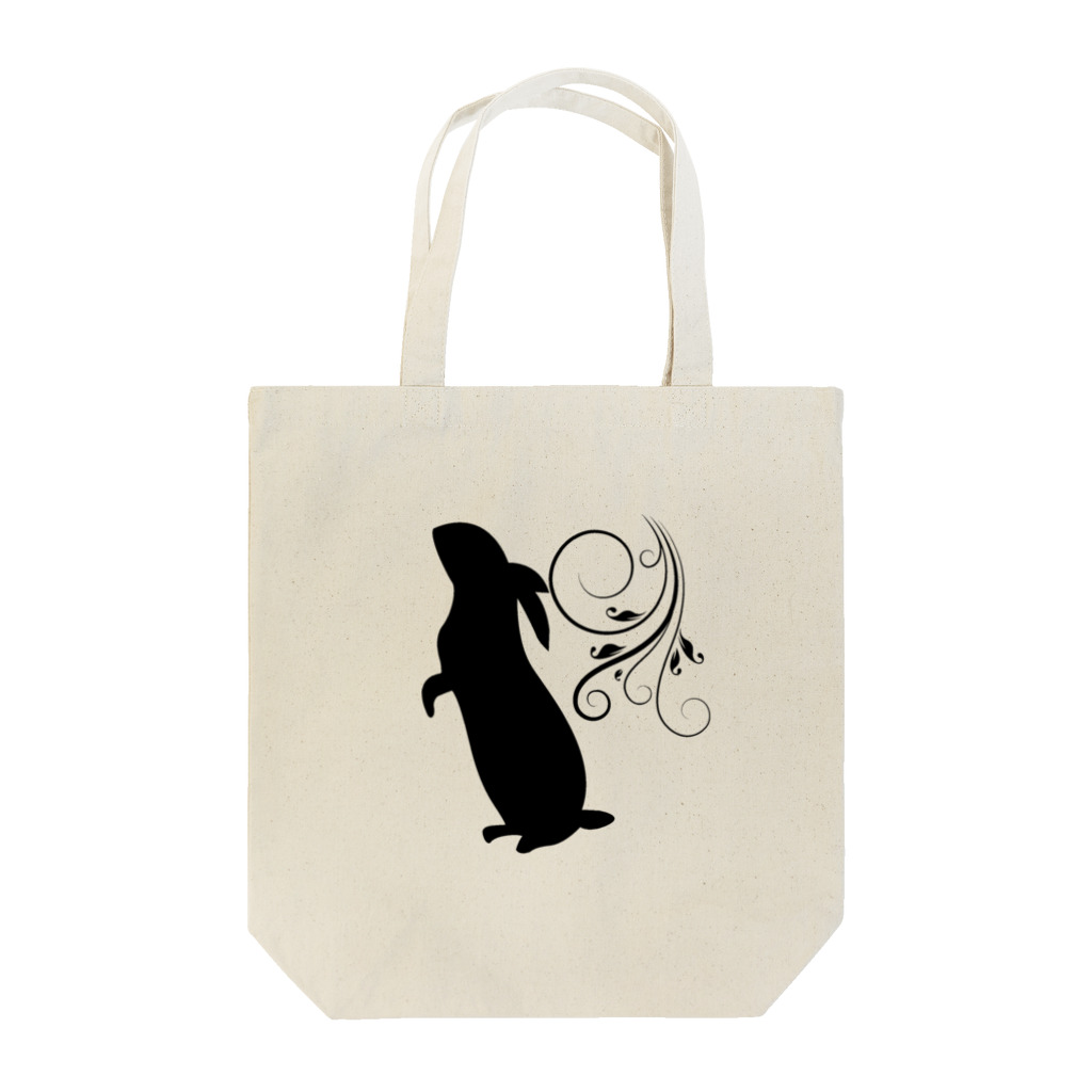 cat hand worksの黒うさぎ Tote Bag