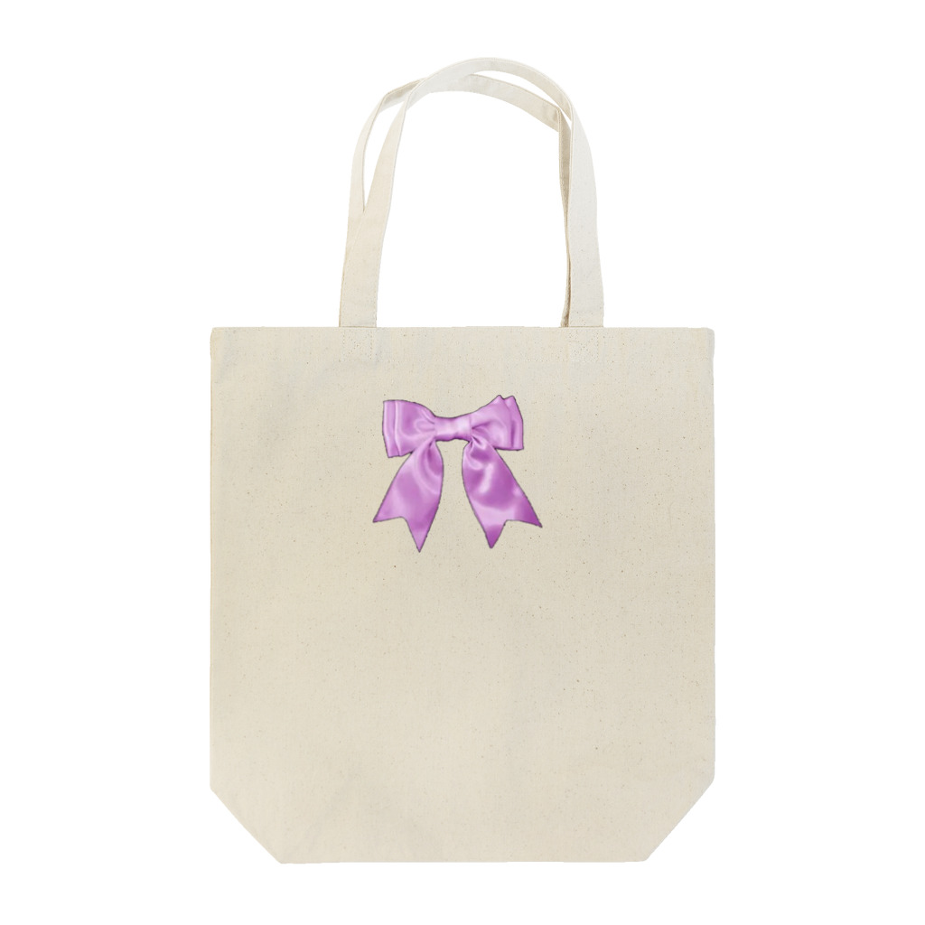 onikawa_babyのパープルリボン Tote Bag