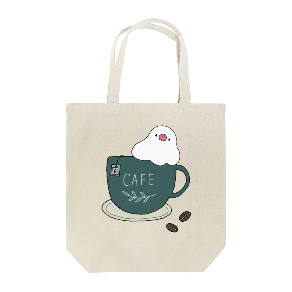 バニラ＆チッチのコーヒーカップ文鳥☕  (文鳥の日 2021記念) Tote Bag