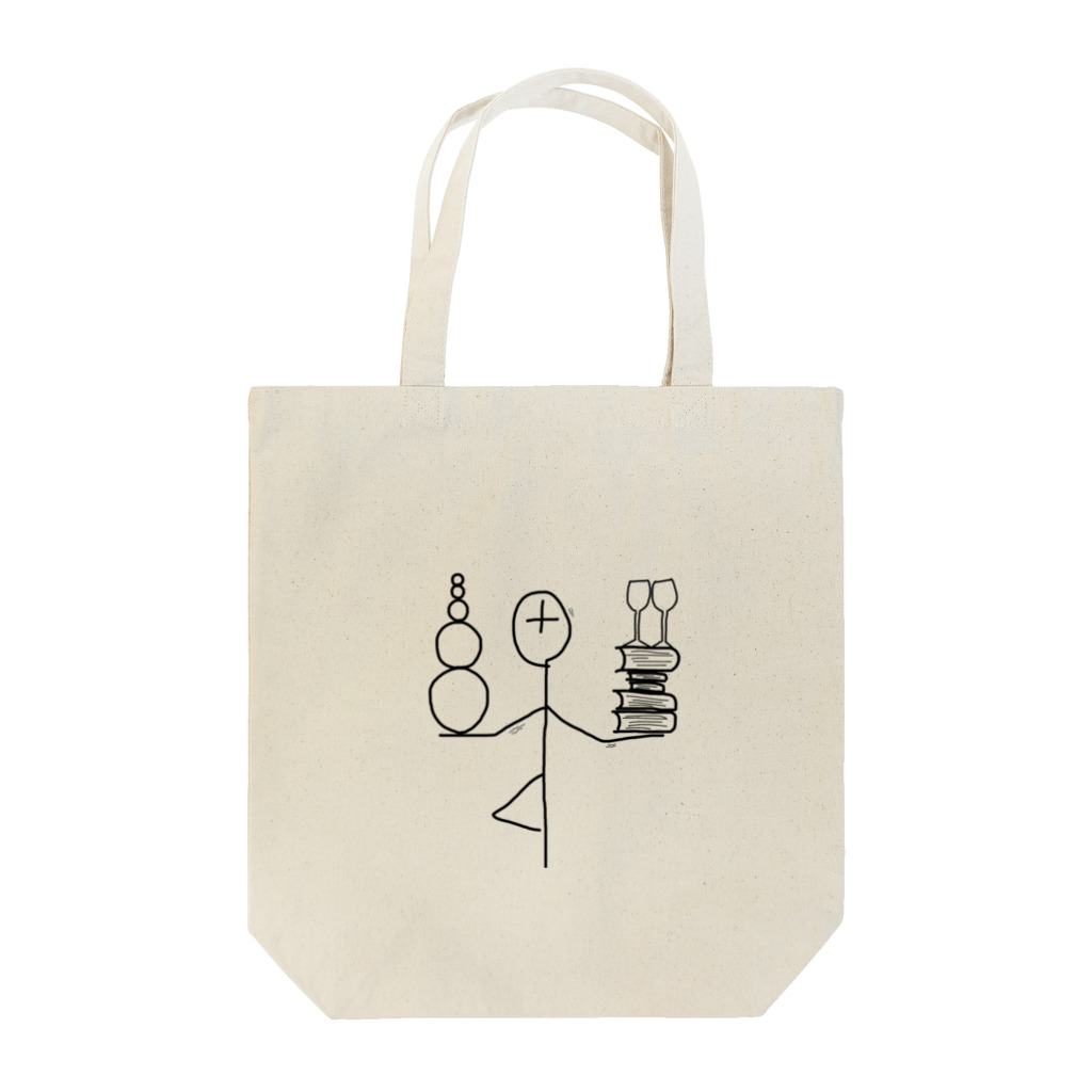 たやまあすか@シンガーソングライターの棒人間さん（バランス） Tote Bag