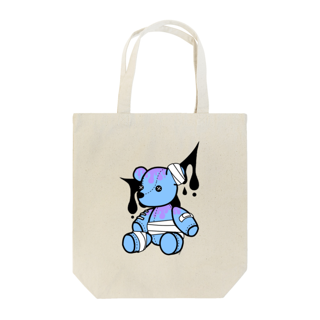 紺兎屋のやみかわクマ（ブルー） Tote Bag