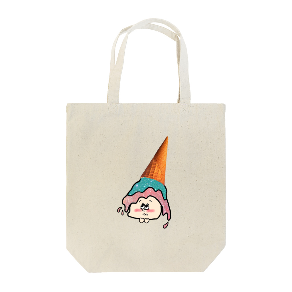 おつみのいろいろのアイスこぼれちゃった Tote Bag