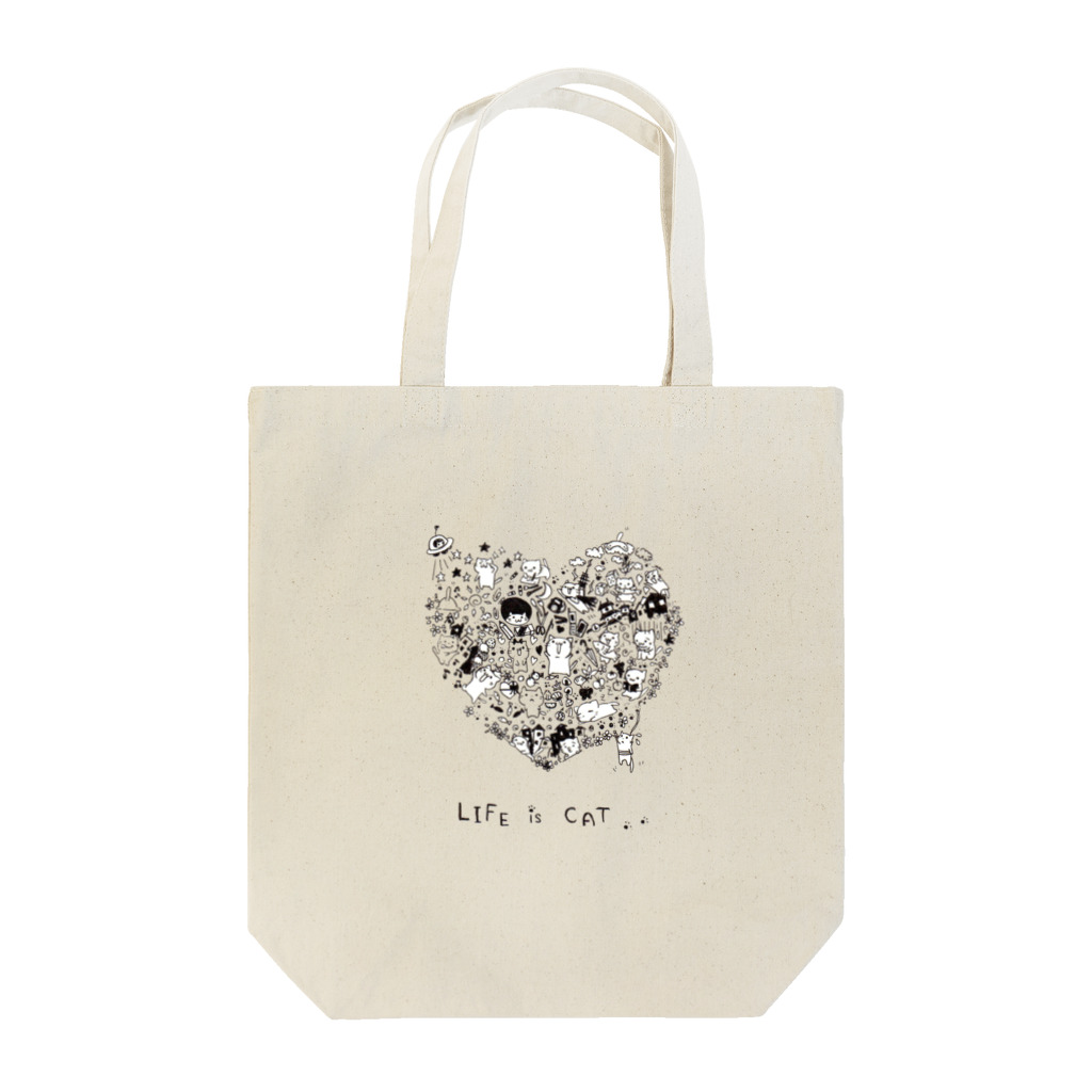 Cub*のLife is Cat Tote Bag