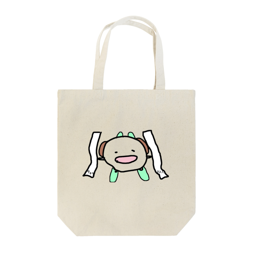 ダイナマイト87ねこ大商会のぞろ目のレシートに嬉しくなってゲレンデを滑るいぬです Tote Bag