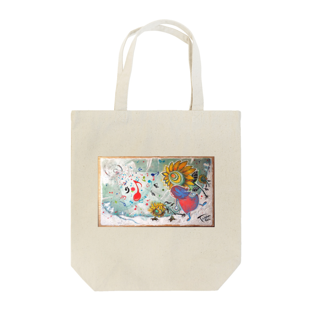 太陽drops -立華 圭グッズショップ-の音楽のチカラ トートバッグ Tote Bag