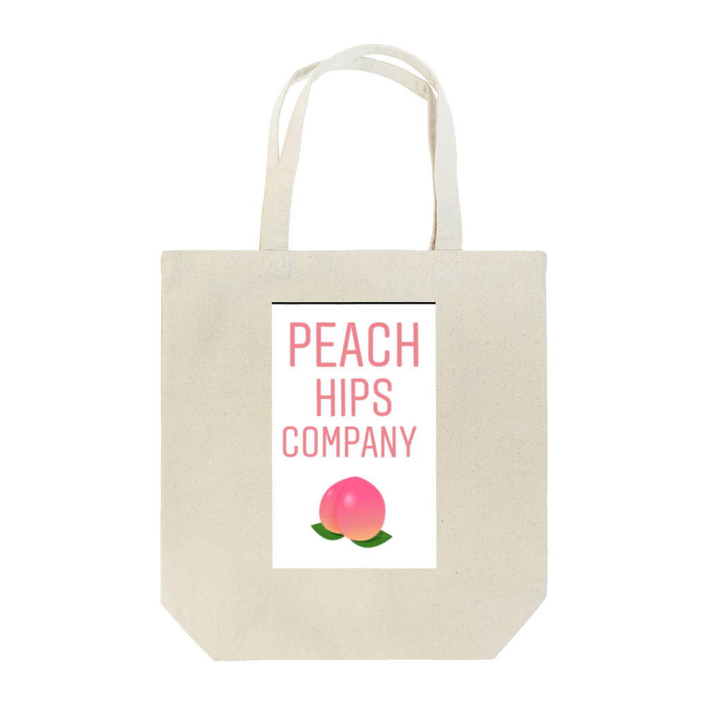 peach hips company🍑の桃 トートバッグ