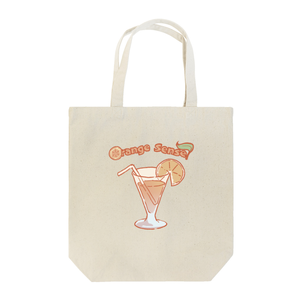 orangesenseiのサマーオレンジジュース【オレンジ先生グッズ第2弾】 トートバッグ