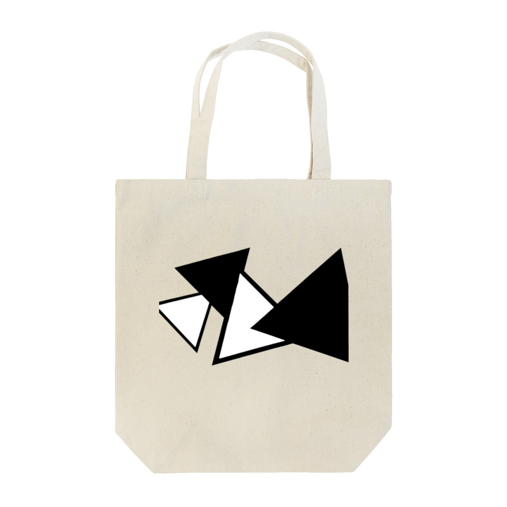 Alulim Official Shopのさんかく（white×black） Tote Bag