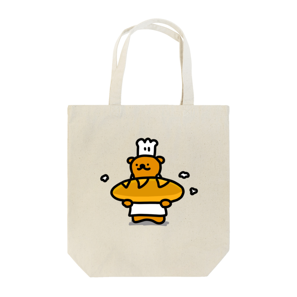 暗黒電波美術家ボブ山　SUZURI店の熊のパン Tote Bag