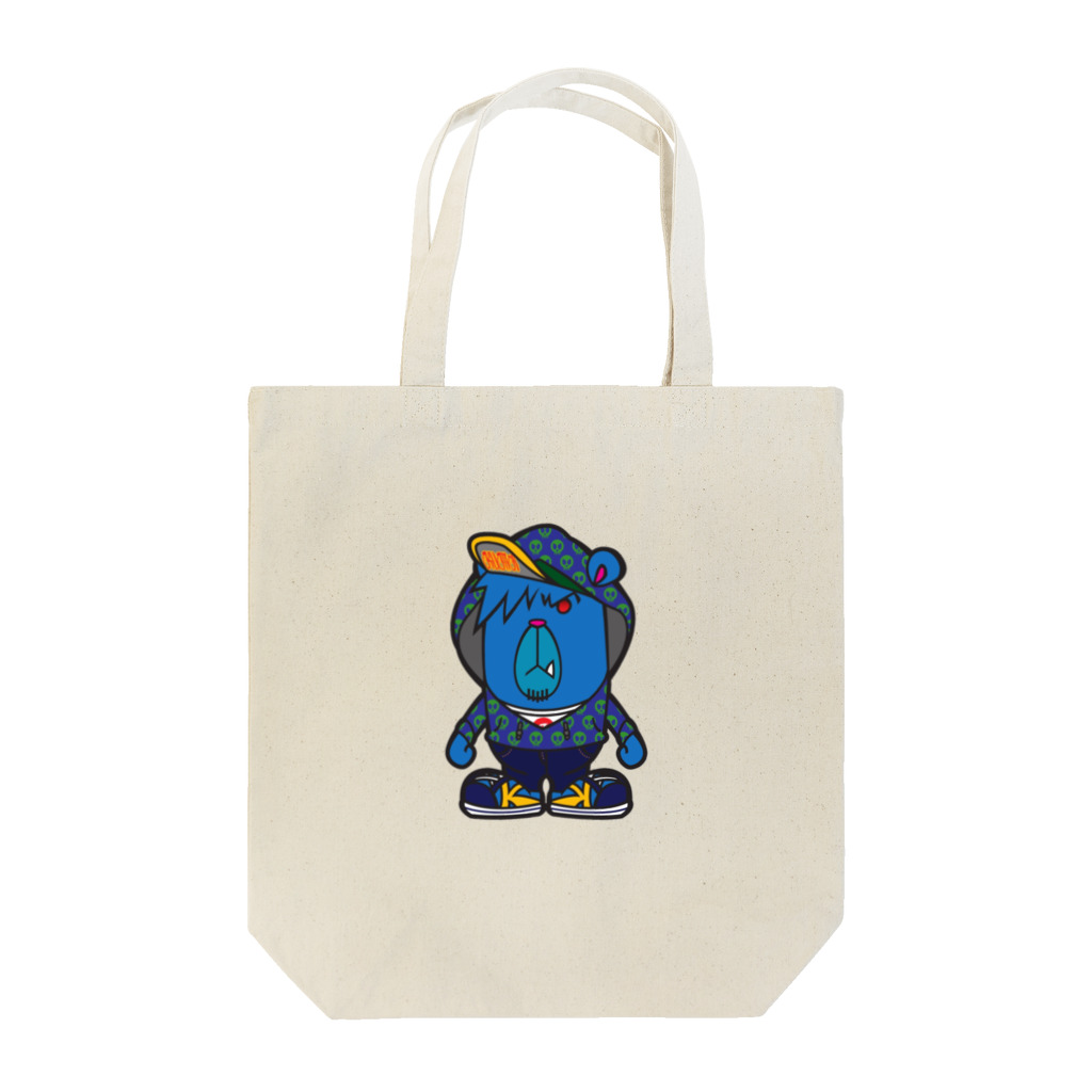 DRAGON FACTORYのBLUE BEAR Tote Bag