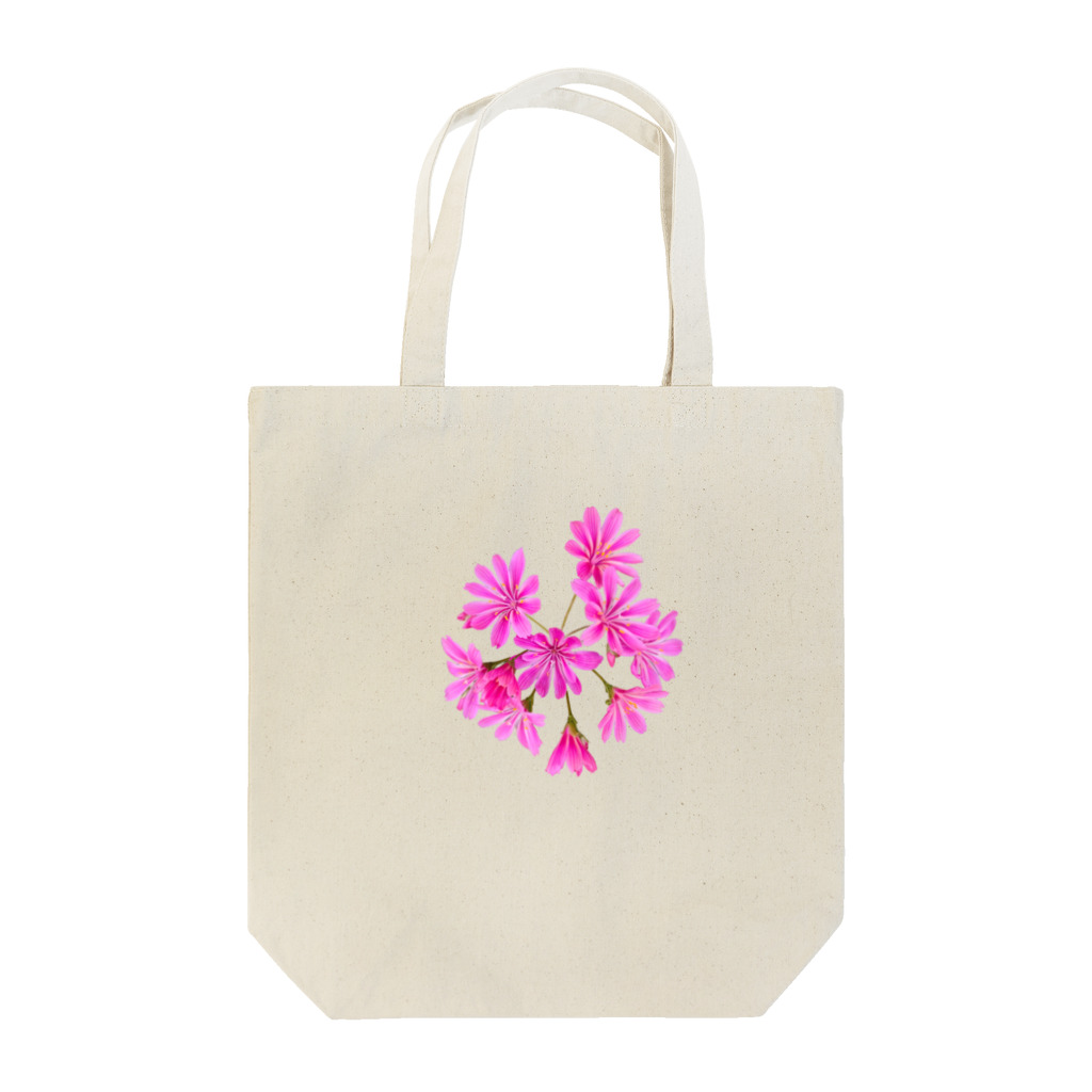 flowerysnowのレウィシアの花 トートバッグ