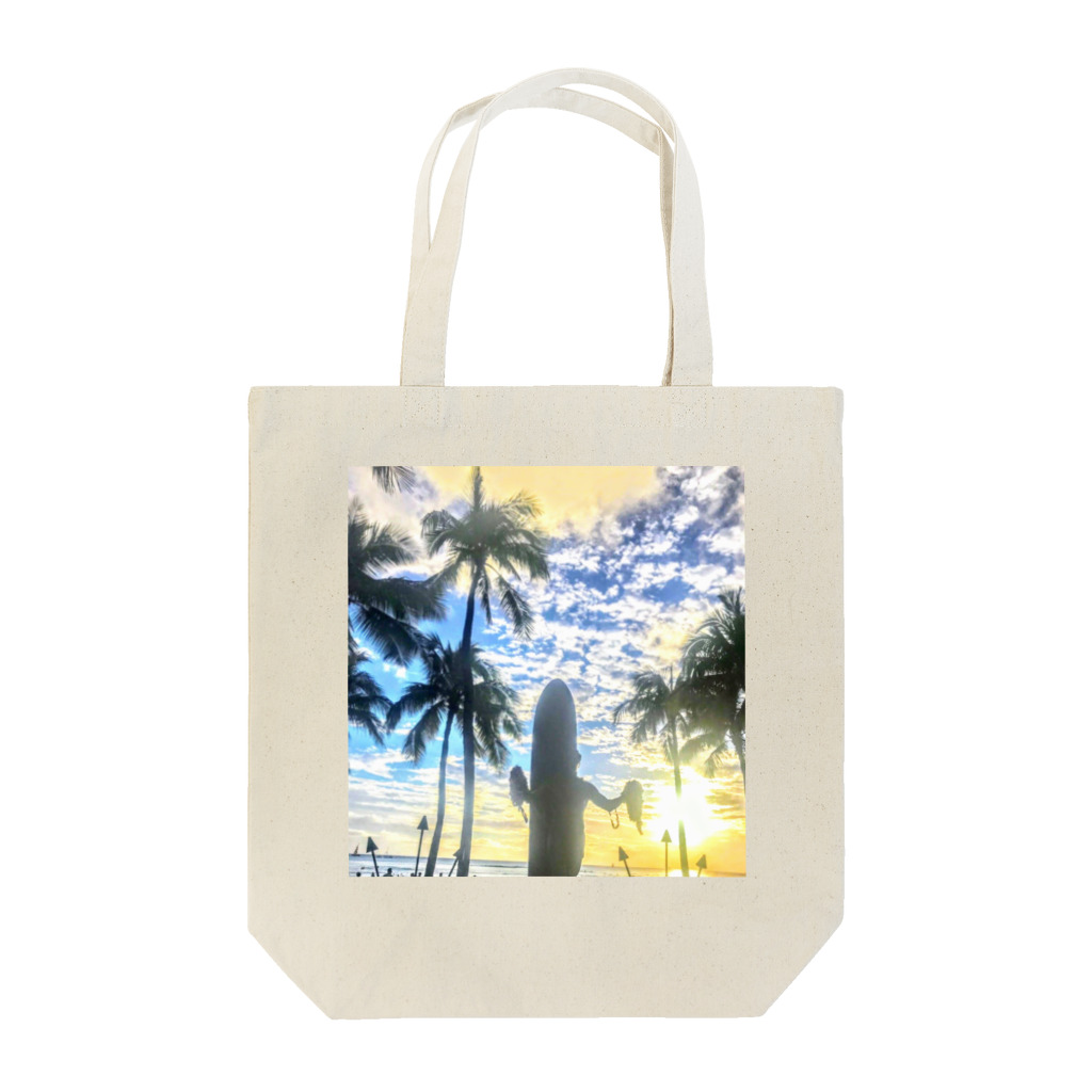 Hawaii Picturesの夕焼けのワイキキ🌅 Tote Bag