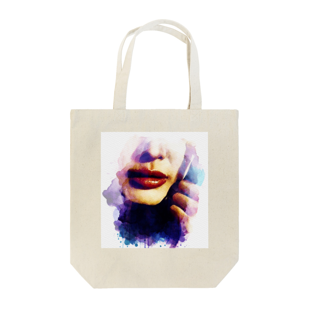 だまちゃんの生きてる世界のむらさき Tote Bag