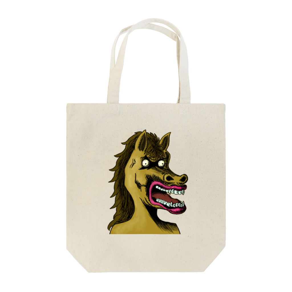 れいしょうのSUZURIのNFT風の馬 ~Horse Face Is Scary~ Tote Bag