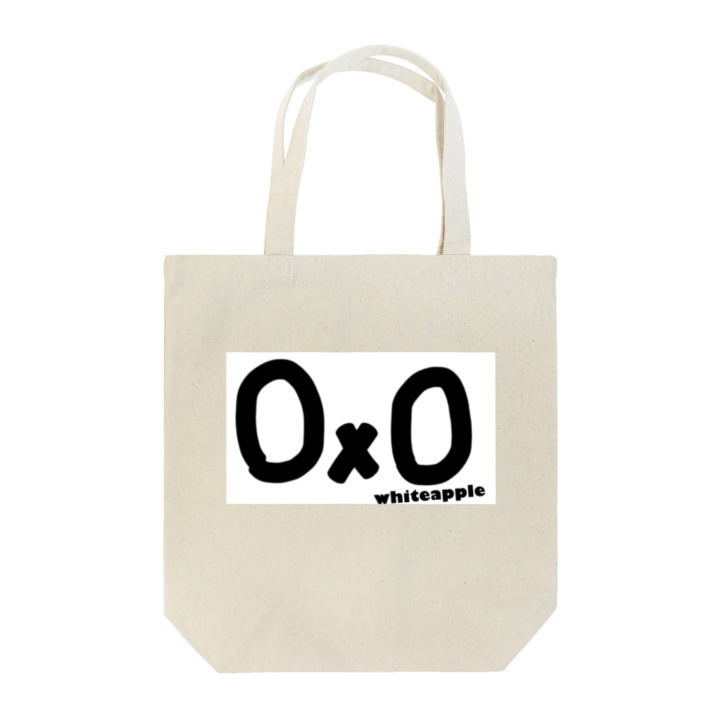 しろりんご牧場の噂のマーク(黒ロゴ雑貨) Tote Bag