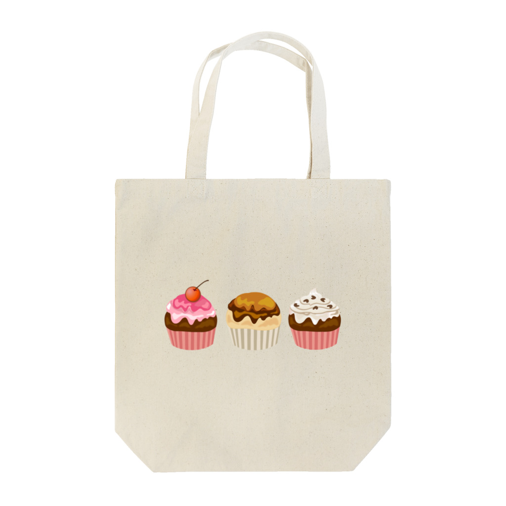 little lion house公式ショップ（大人のためのねこ）のCUPCAKES トートバッグ