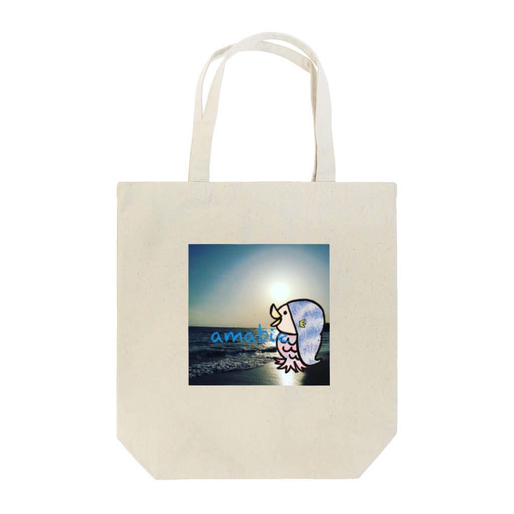 jelly_swimmyのᎢo the sea アマビエさま Tote Bag