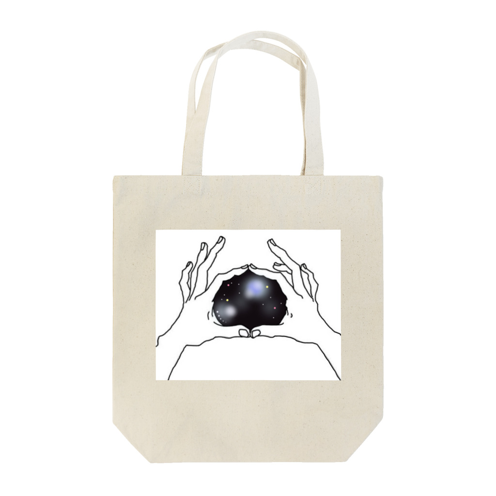 sinobuの手の中は宇宙 Tote Bag