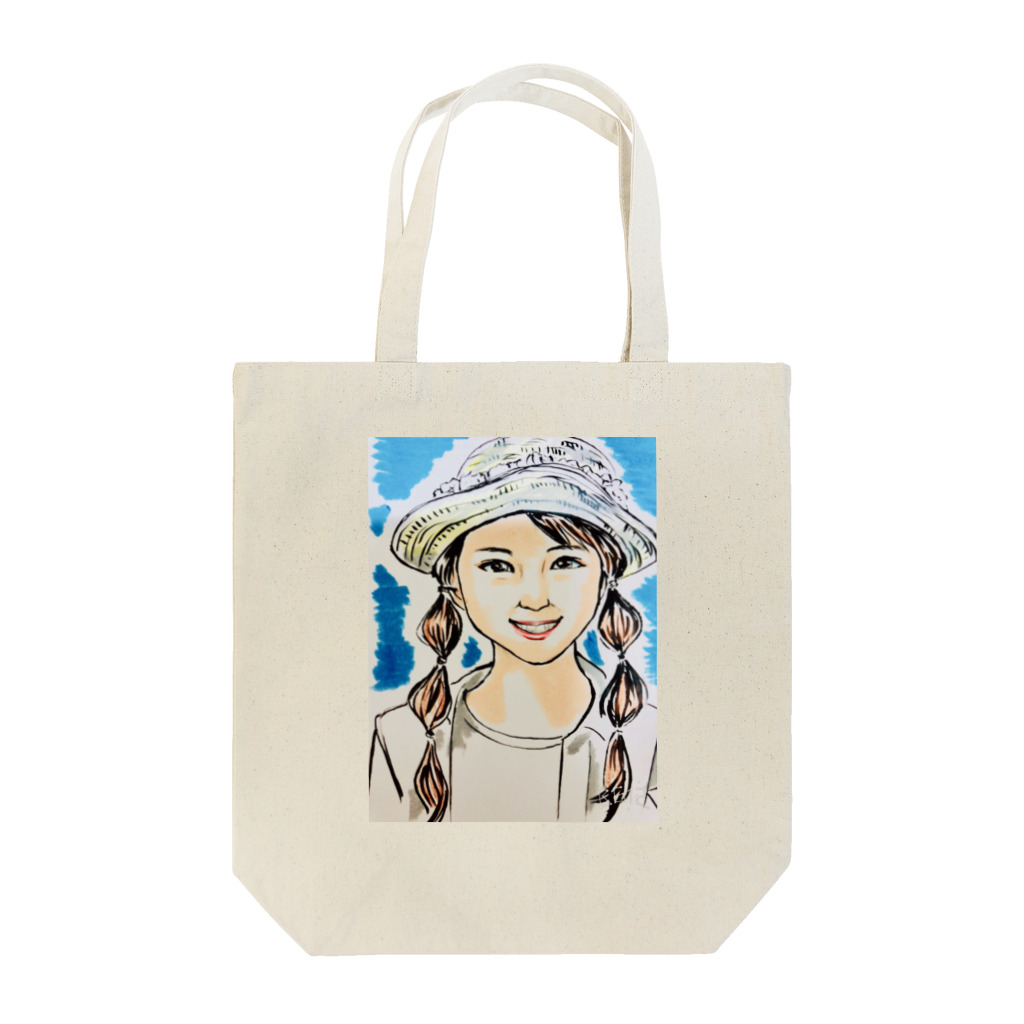 Angelic wingsの帽子の少女 Tote Bag