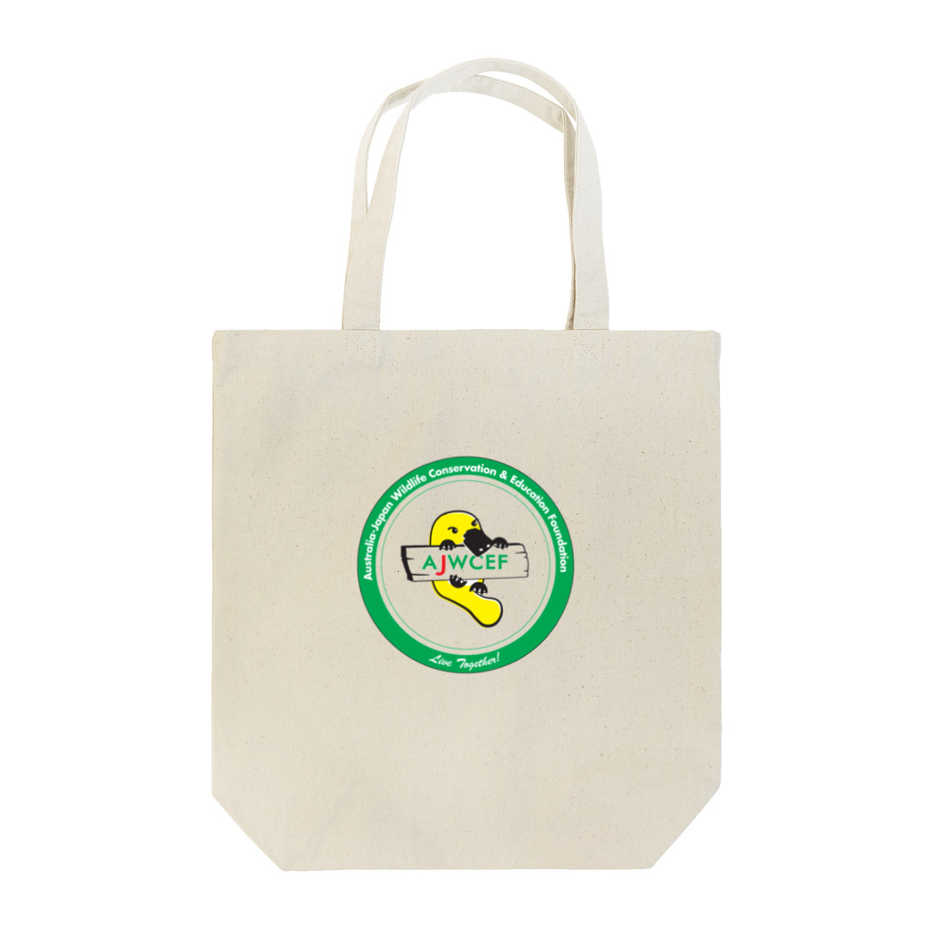 AJWCEFの【チャリティ】 AJWCEFオリジナル カモノハシトートバッグ 緑 Tote Bag