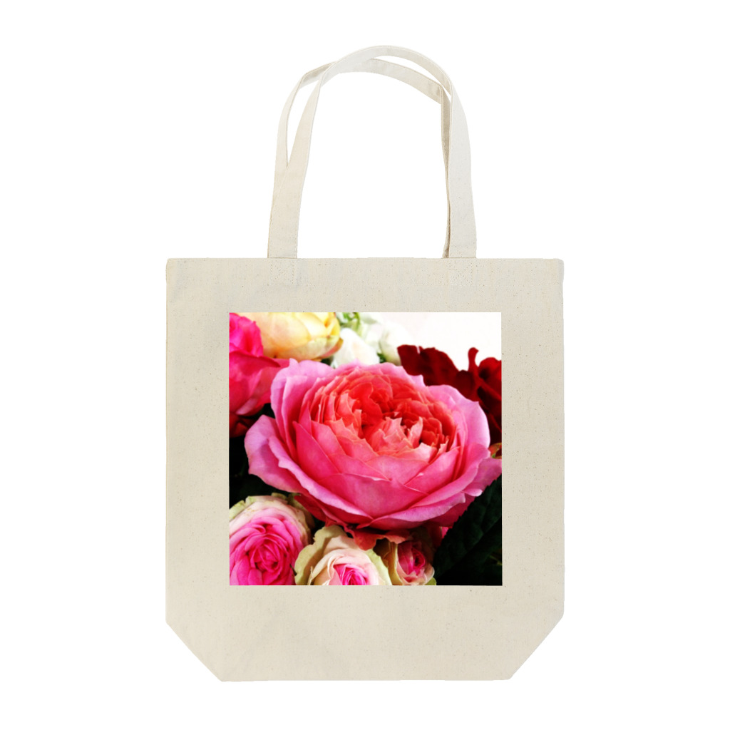 あおい’ｓ libraryのrose_ピンク Tote Bag