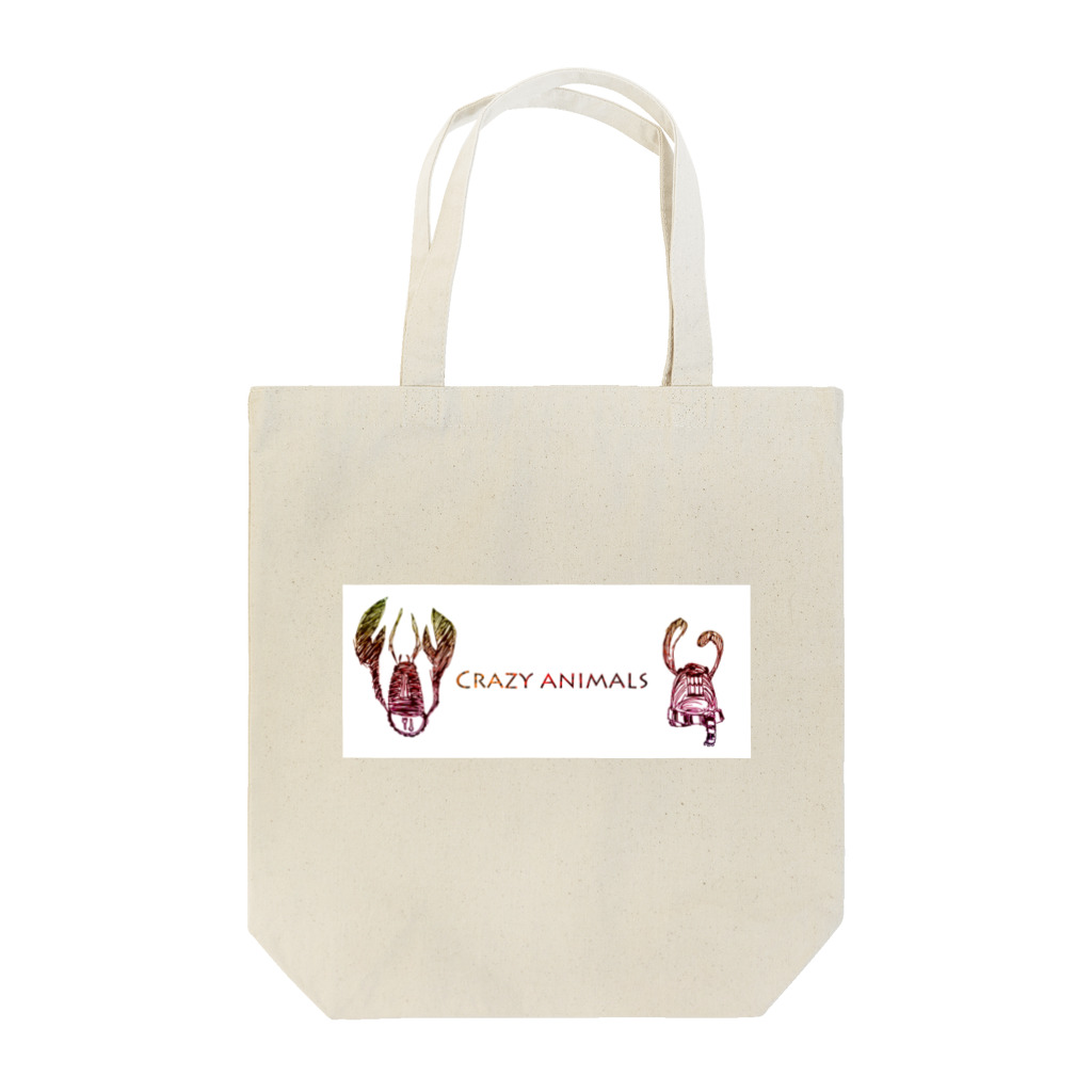 Hemingway-CaitのCRAZY ANIMALS Tote Bag
