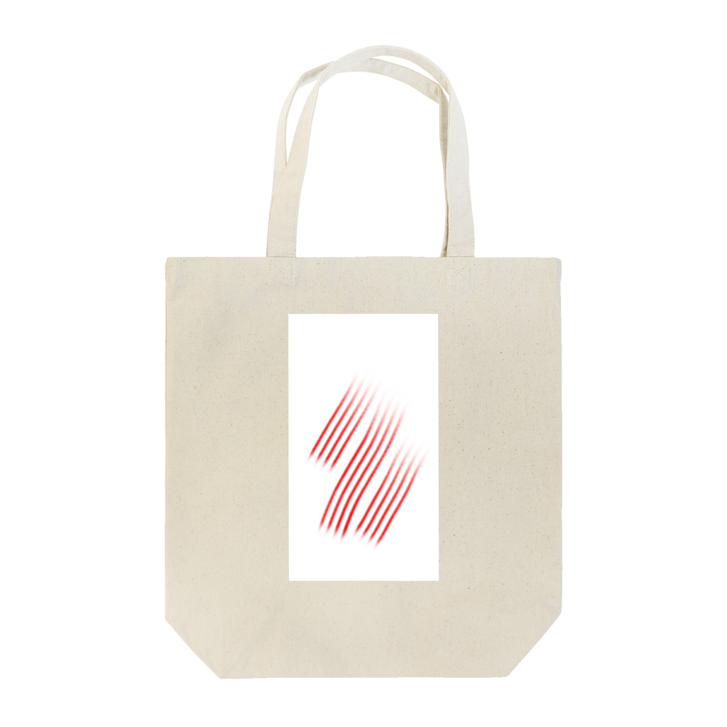 mamamarの赤斜線 Tote Bag