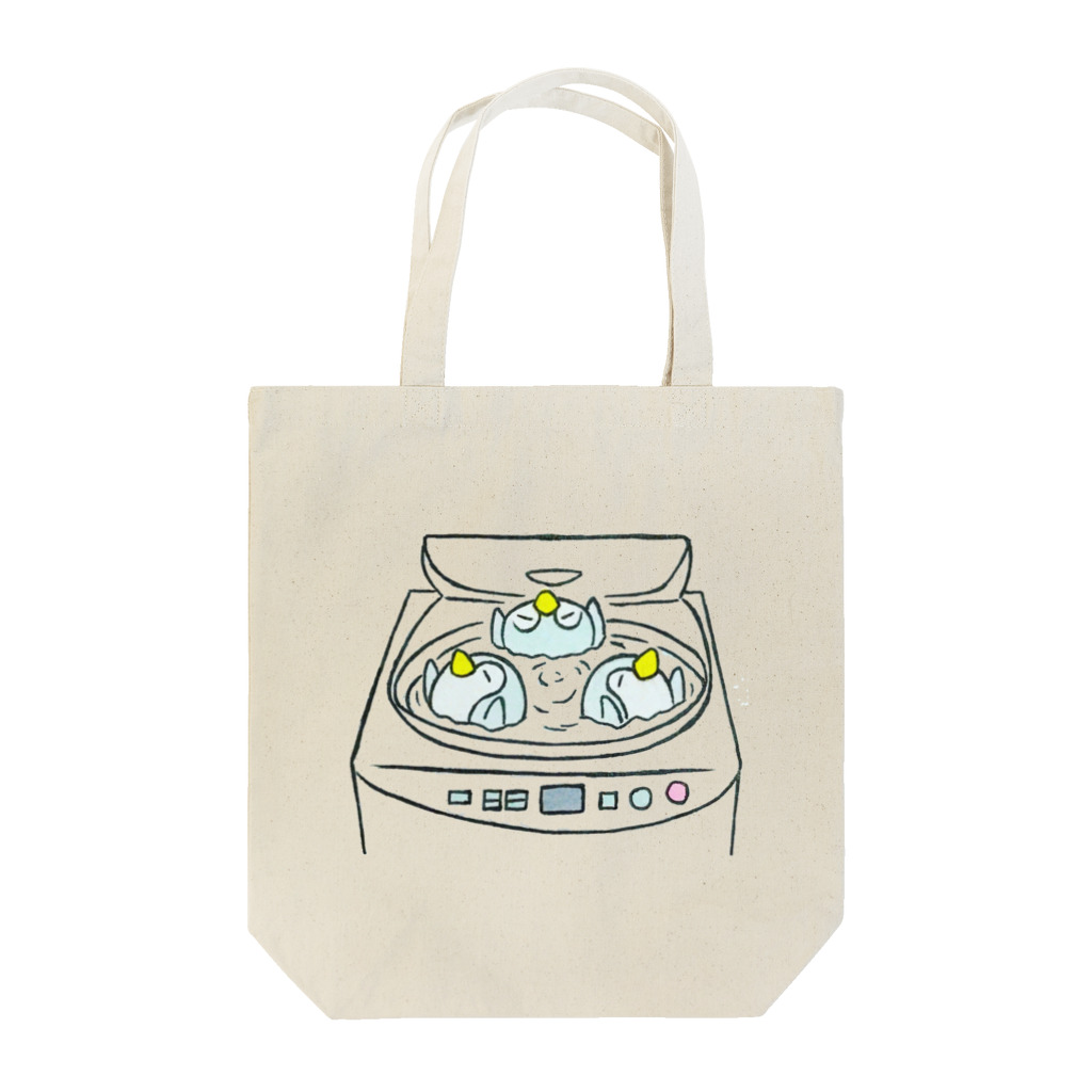 Monogusa-shop(ものぐさ屋)の洗濯機で、ぐ〜るぐる🌀 Tote Bag