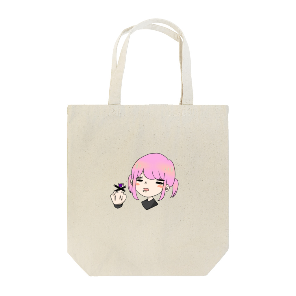 目玉焼き子の中指ちゃん Tote Bag