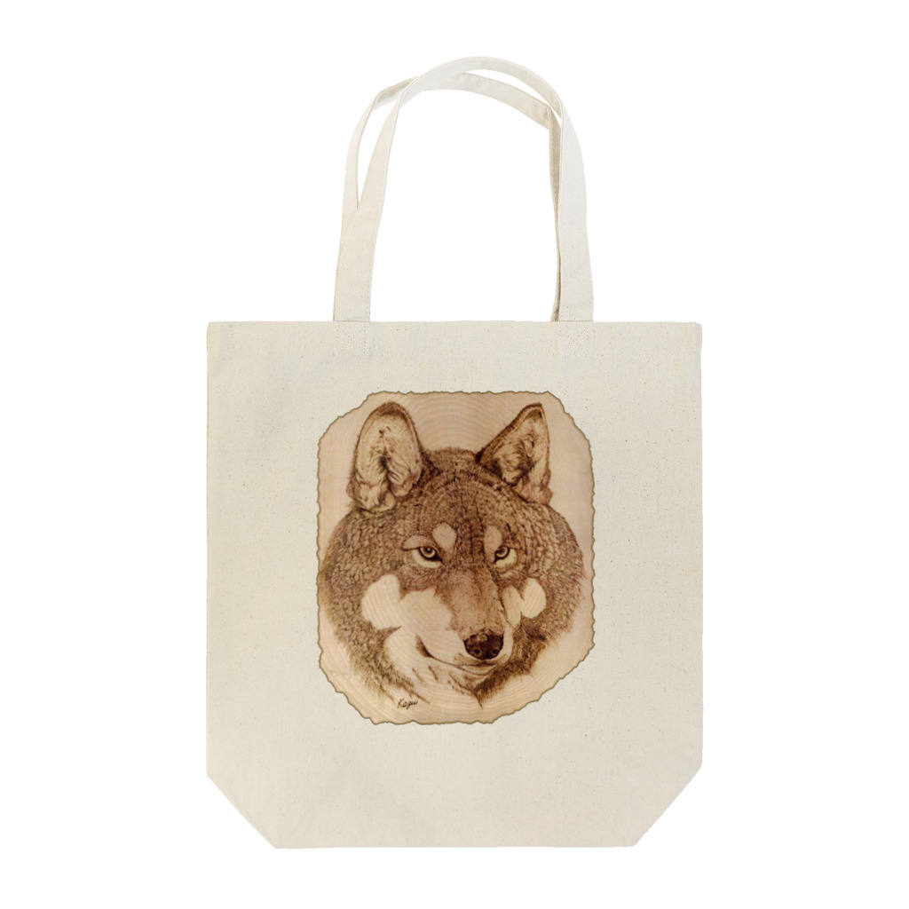 nature boxのWolf Face トートバッグ