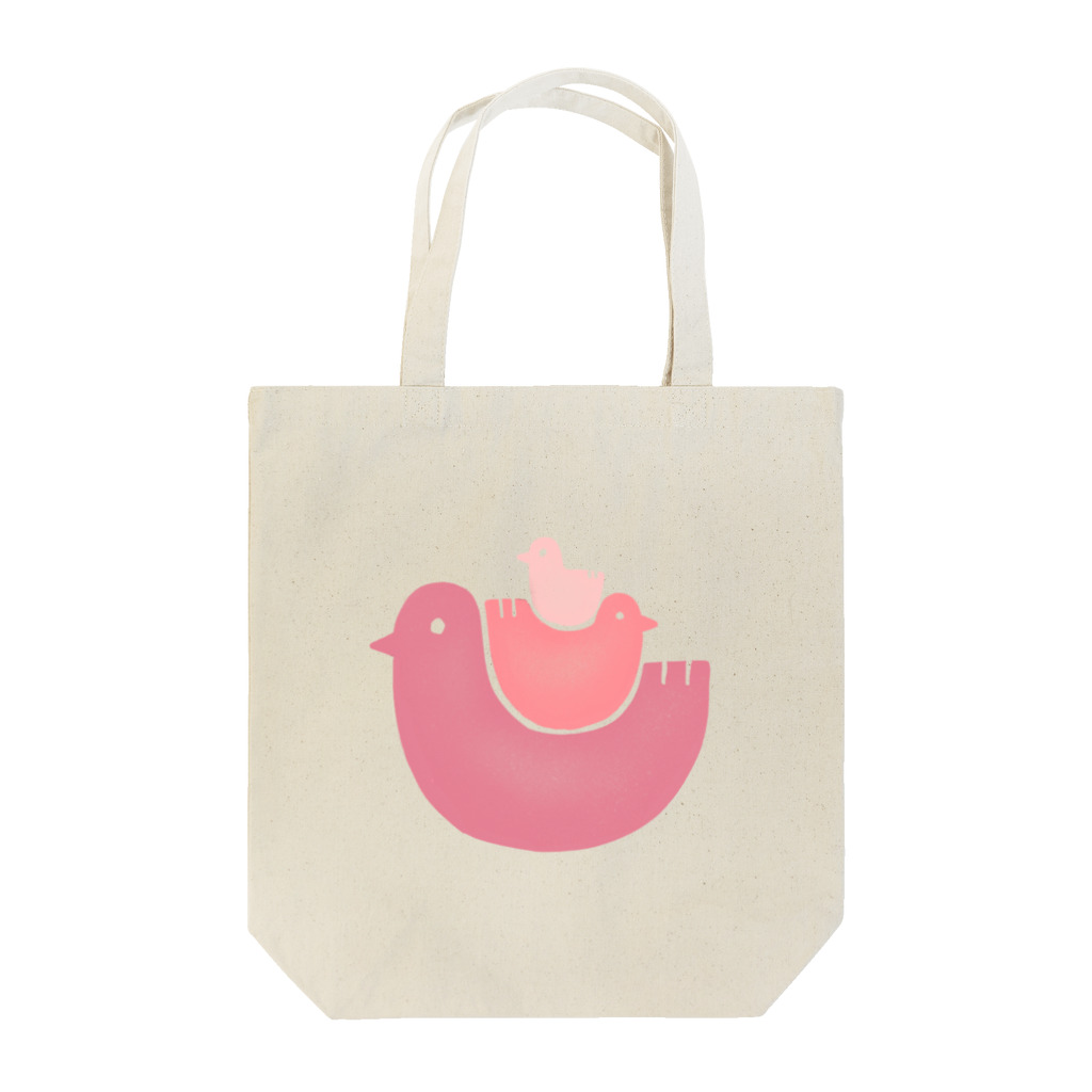 OW STOREの鳥家族 Tote Bag