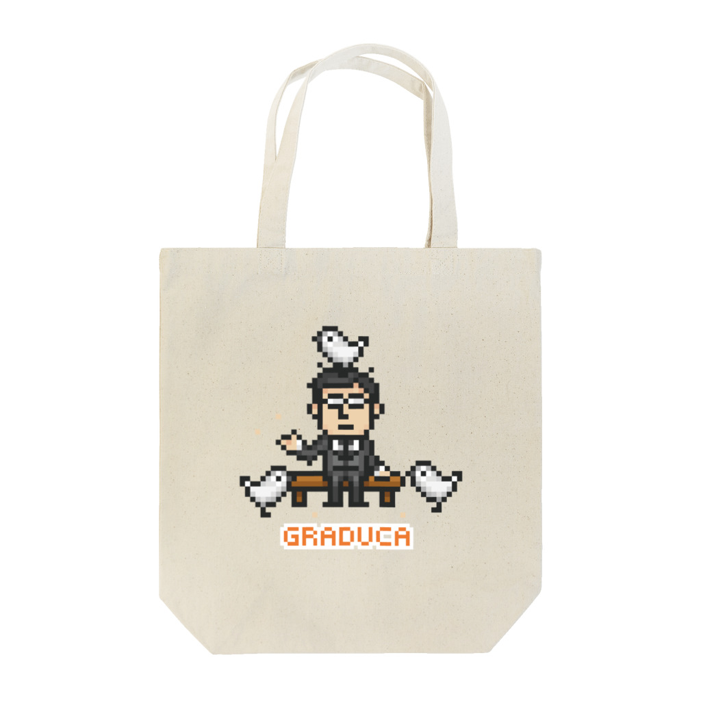 GRADUCAのPixelArt さざなみ係長 Tote Bag