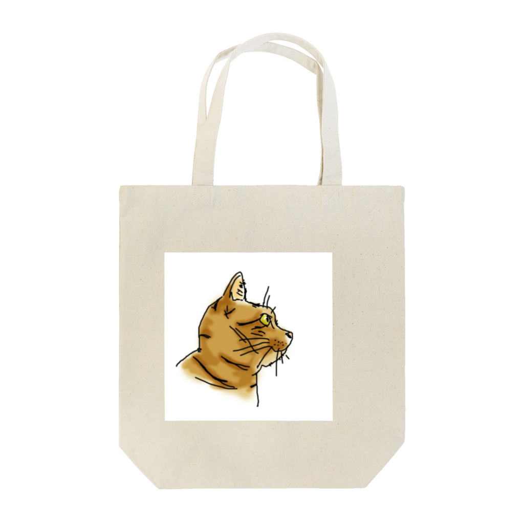 クリーチャー勝村の猫よこ顔 Tote Bag