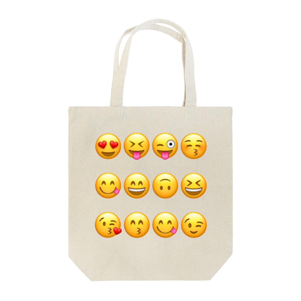 FUN TIMES POSITIVE VIBES。 のhappy face emojis トートバッグ
