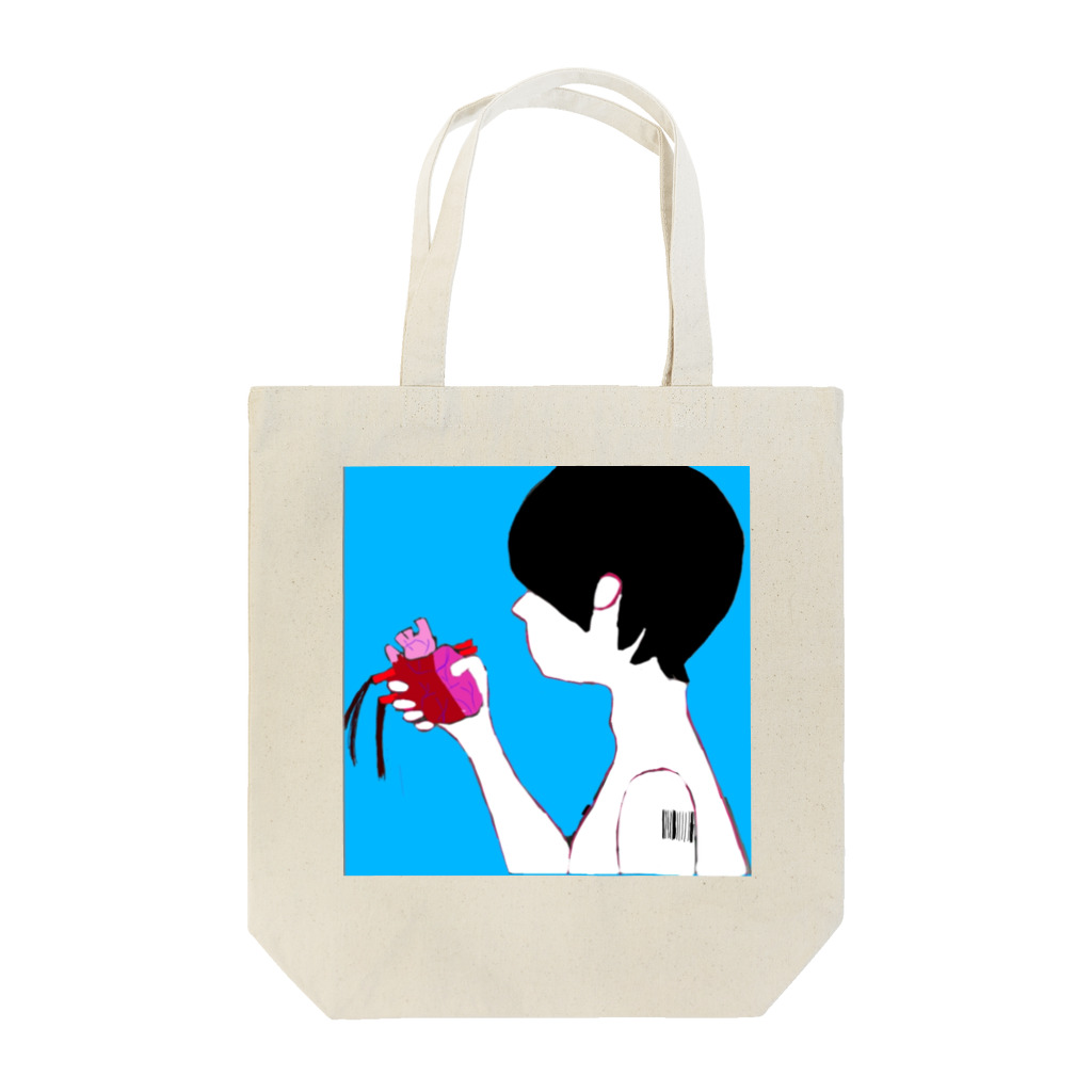  水 本 ¿ ? の心臓ﾑｷﾞｭﾑｷﾞｭ Tote Bag