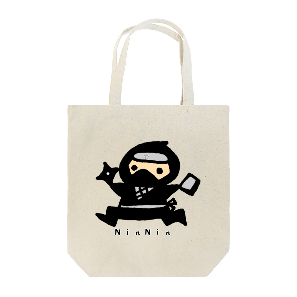 ぱんだうさぎ亭リズのこども忍者ＮｉｎＮｉｎくん Tote Bag