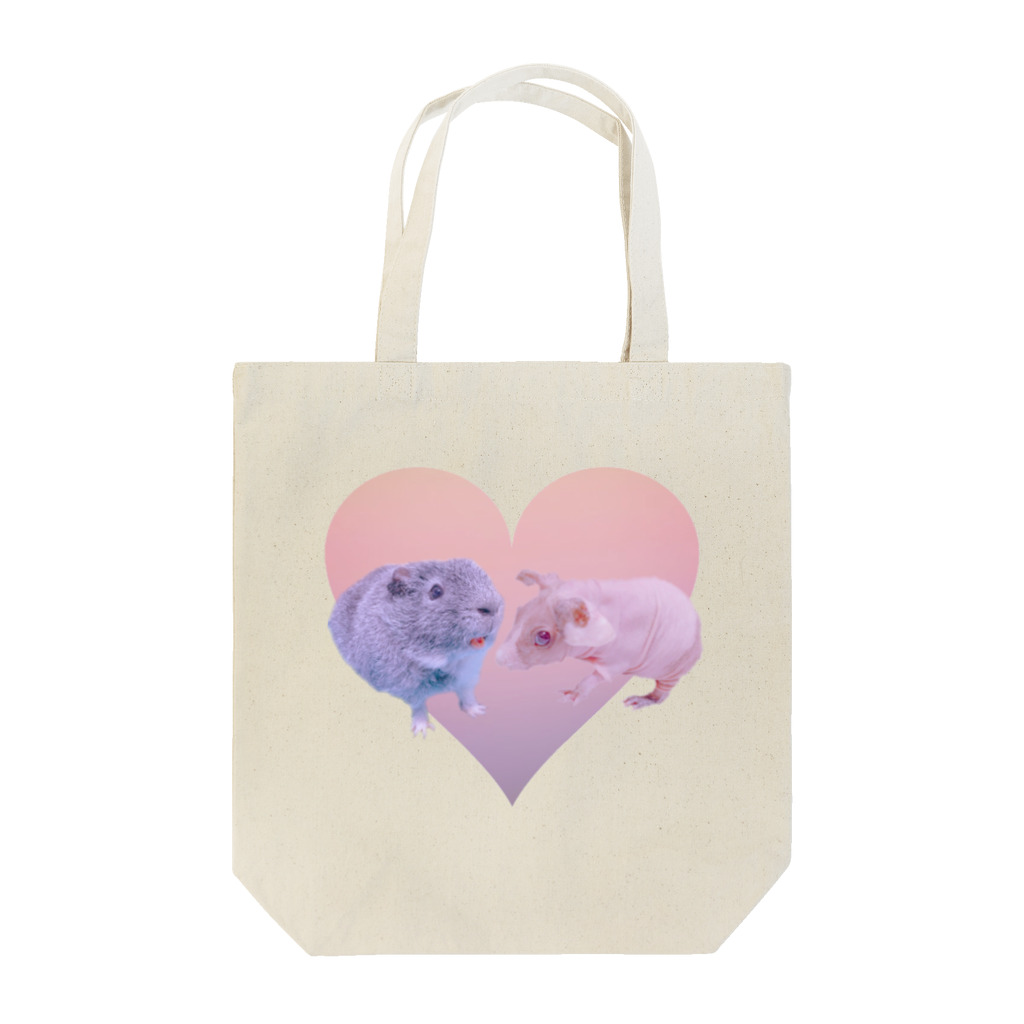 heavenlyのモルモット  オハナ＆ラウ  ハート Tote Bag